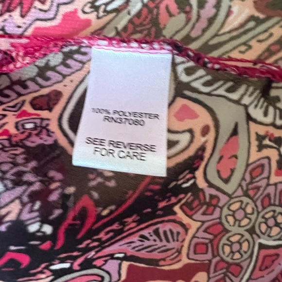 Bohemian Pink and Purple Paisley Swim Coverup - Picture 4 of 12